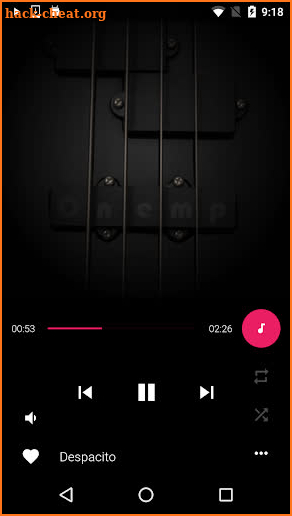 Onemp Music Player - A new version of Laisim screenshot