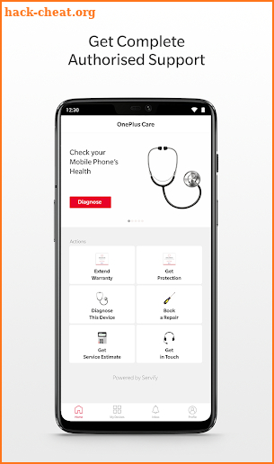 OnePlus Care screenshot