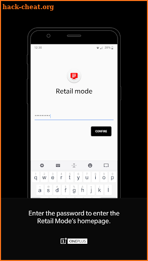 OnePlus Retail Mode screenshot