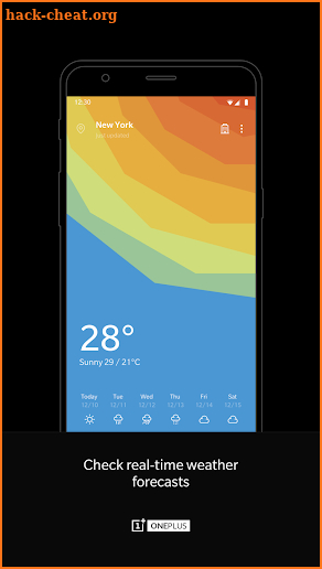 OnePlus Weather screenshot
