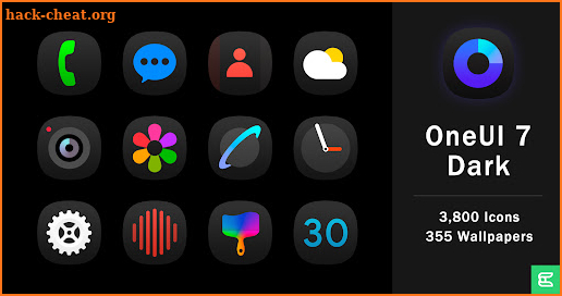 OnePro Dark - Icon Pack screenshot