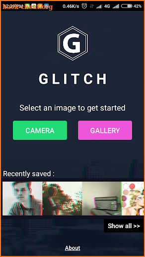 Onetap Glitch - Photo Editor screenshot