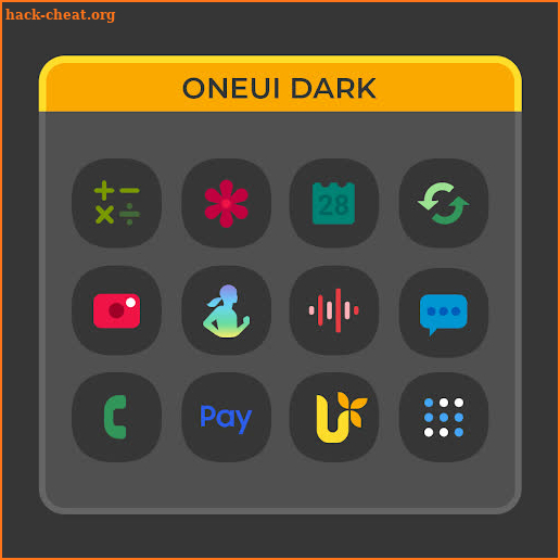 OneUI Dark- Icon Pack : S10 screenshot