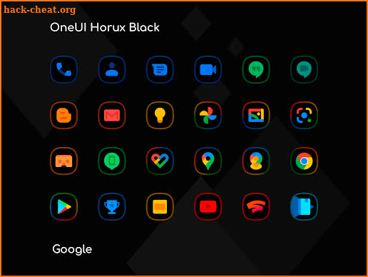 OneUI Horux Black - Icon Pack screenshot