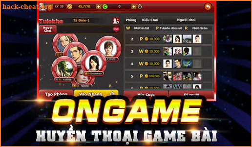 Ongame Tú Lơ Khơ (game bài) screenshot
