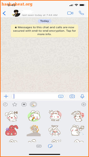 Onigiri Bunny Sticker screenshot