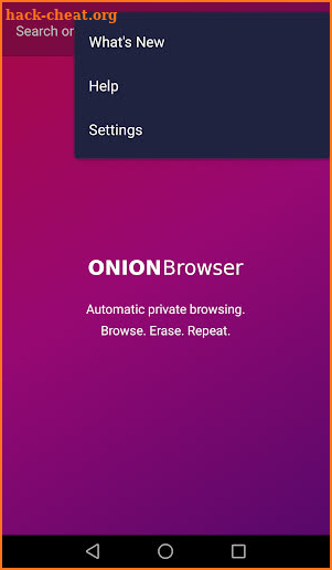 Onion Privacy and Anonymous Browser screenshot