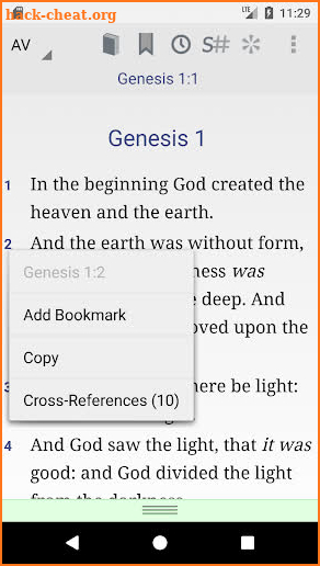 Online Bible screenshot