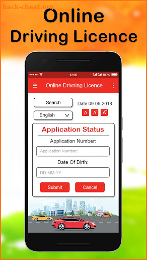 Online Driving License Apply screenshot