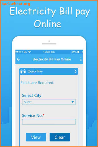 Online Electricity Bill Payment screenshot