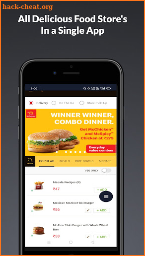 Online Food Ordering Delivery app screenshot