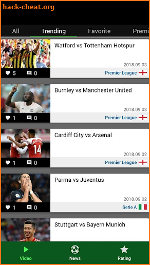 Online Football Highlights & News screenshot