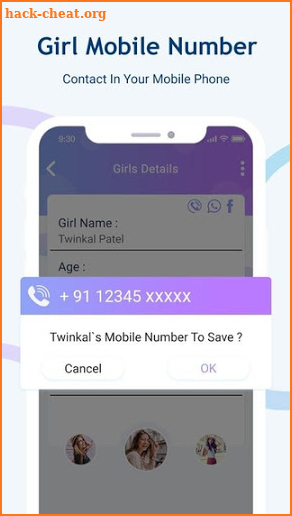Online Girls Phone Numbers for Chat whatsapp screenshot