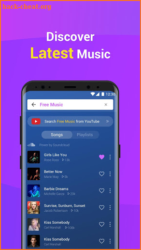 Online Music Player screenshot