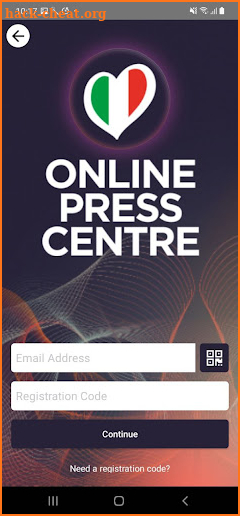 Online Press Centre ESC 2022 screenshot