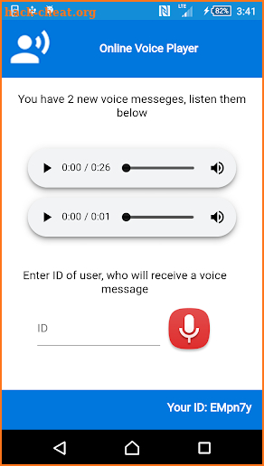 Online Voice Mssg Player screenshot