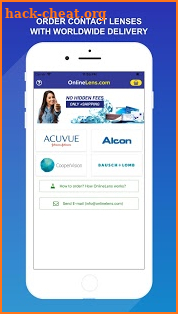 OnlineLens.com - Buy Contact Lens - Worldwide screenshot