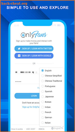 OnlyFans App screenshot