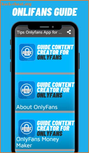 Onlyfans 💋 App For Android Free Guide screenshot