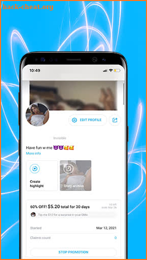 OnlyFans App for Android Tips screenshot