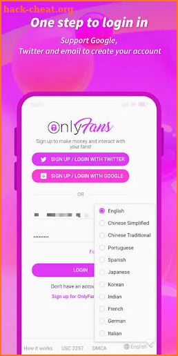 OnlyFans App Mobile Help screenshot