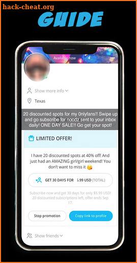 Onlyfans Content Creators Guide for Mobile screenshot