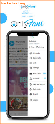 Onlyfans Mobile Version : Help screenshot