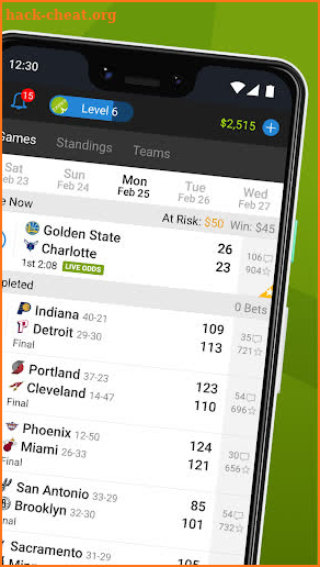 Onside Sports: Scores, Live Odds & Bet Tracking screenshot