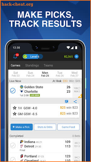 Onside Sports: Scores, Live Odds & Bet Tracking screenshot