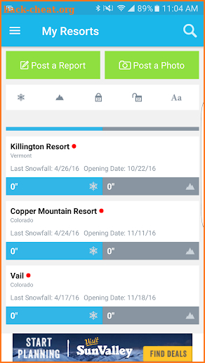 OnTheSnow Ski & Snow Report screenshot