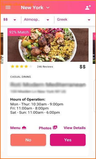 Ontrey: Simply find your next meal screenshot