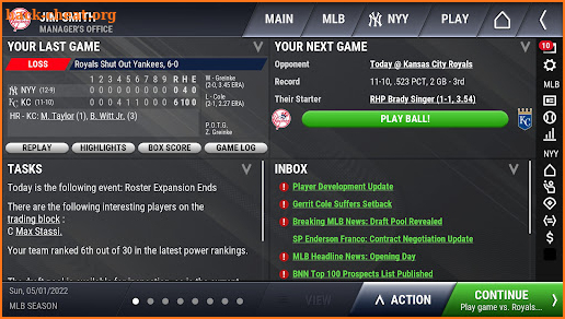 OOTP Baseball Go 23 screenshot
