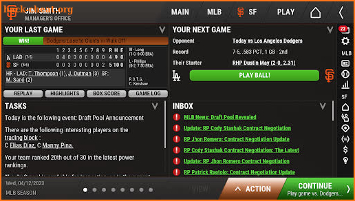 OOTP Baseball Go 24 screenshot