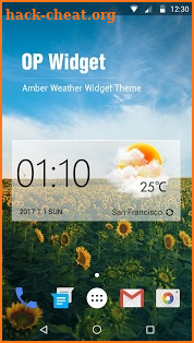OP Clock & Weather Widget screenshot