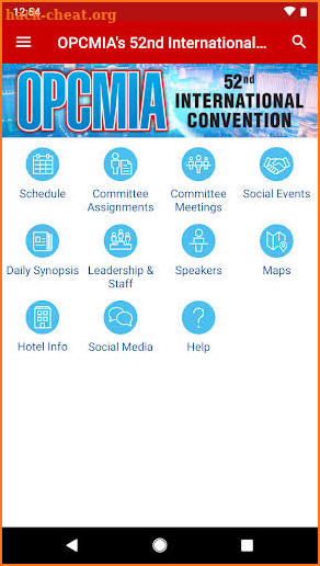 OPCMIA Events screenshot