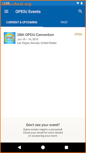 OPEIU Events screenshot