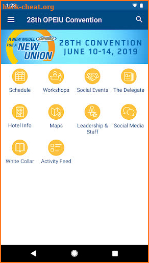 OPEIU Events screenshot