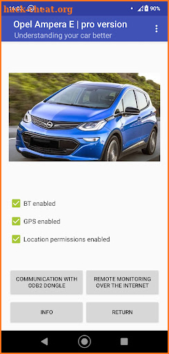 Opel Ampera E monitor pro screenshot