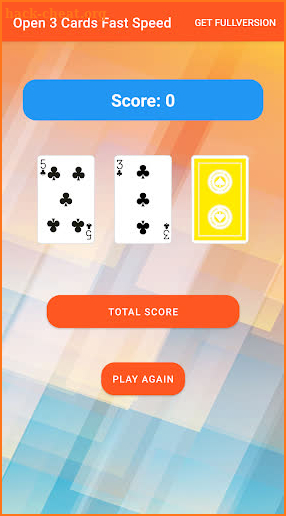 Open 3 Cards Fast Speed screenshot