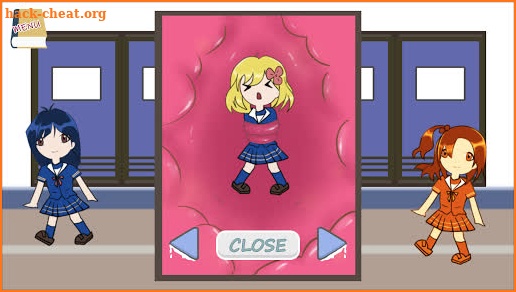 Open Closet school Girl game clue screenshot