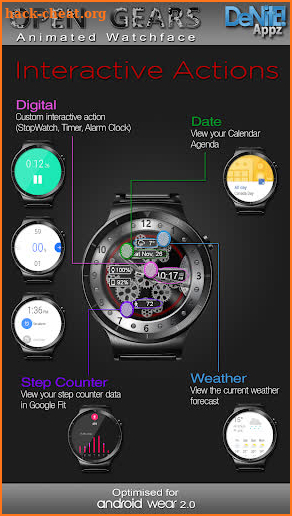 Open Gears HD Watch Face Widget & Live Wallpaper screenshot