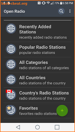 Open Radio screenshot
