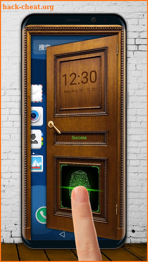 Open the door lock screen screenshot