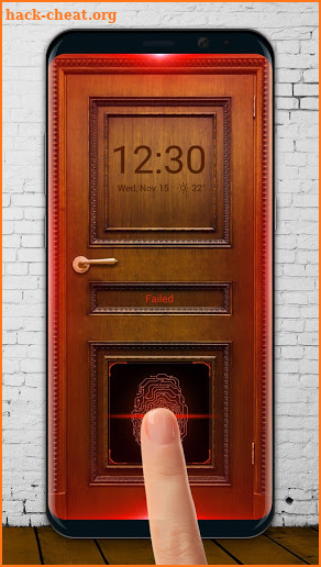 Open the door lock screen screenshot