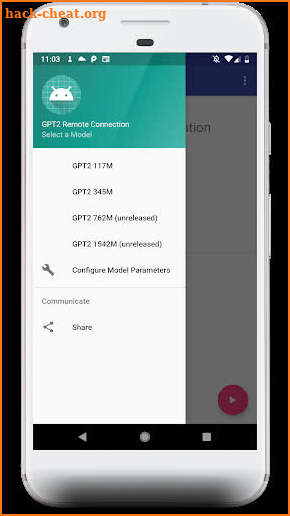 OpenAI's GPT2 Text Generation screenshot