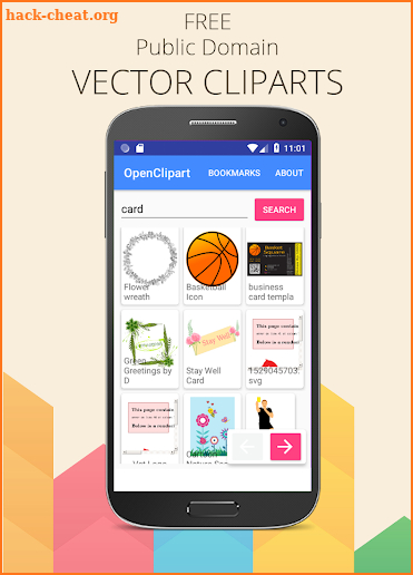 OpenClipart - public domain free vector Cliparts screenshot