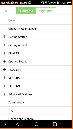 OpenCPN User Manual screenshot