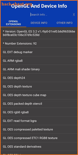 OpenGL Extensions View And CPUz Info screenshot