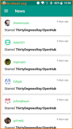 OpenHub for GitHub screenshot