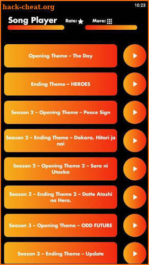Openings-Endings Hero Academia Songs (OFFLINE) screenshot